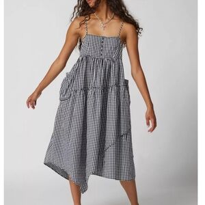 UO | Ariel Gingham Midi Dress | Small